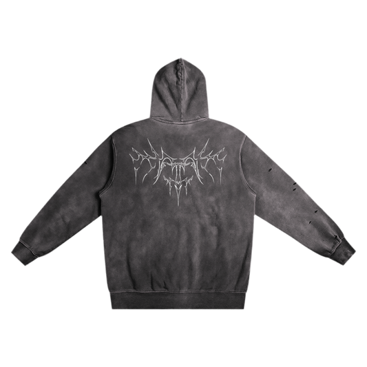 Cypher Skull Washed Hoodie